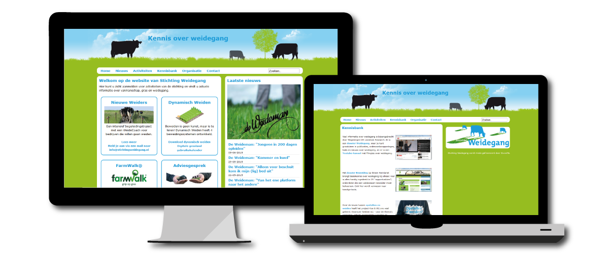 Website Stichting Weidegang